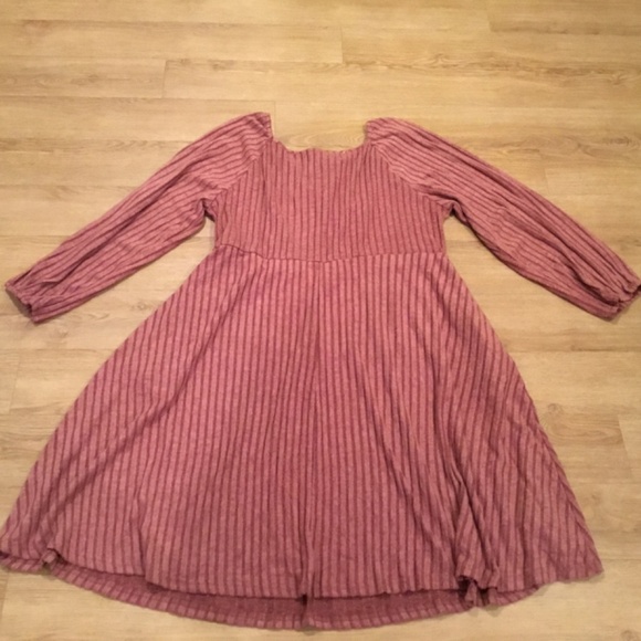 NWT Nemidor Long Sleeve Ribbed Swing Dress with Pocket Plus Size 18 - Picture 6 of 6